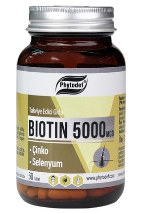 Biotin 5000 mcg - 60 Tablet PHYTDFCLLGNTBLT-27