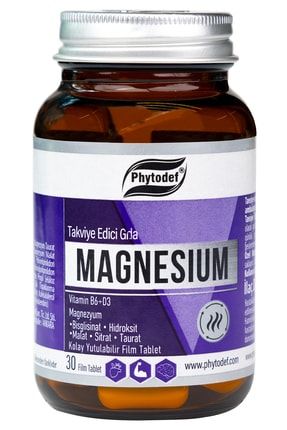 Magnezyum + Vitamin B6 + D3 - 30 Tablet PHYTDFMGNSYM