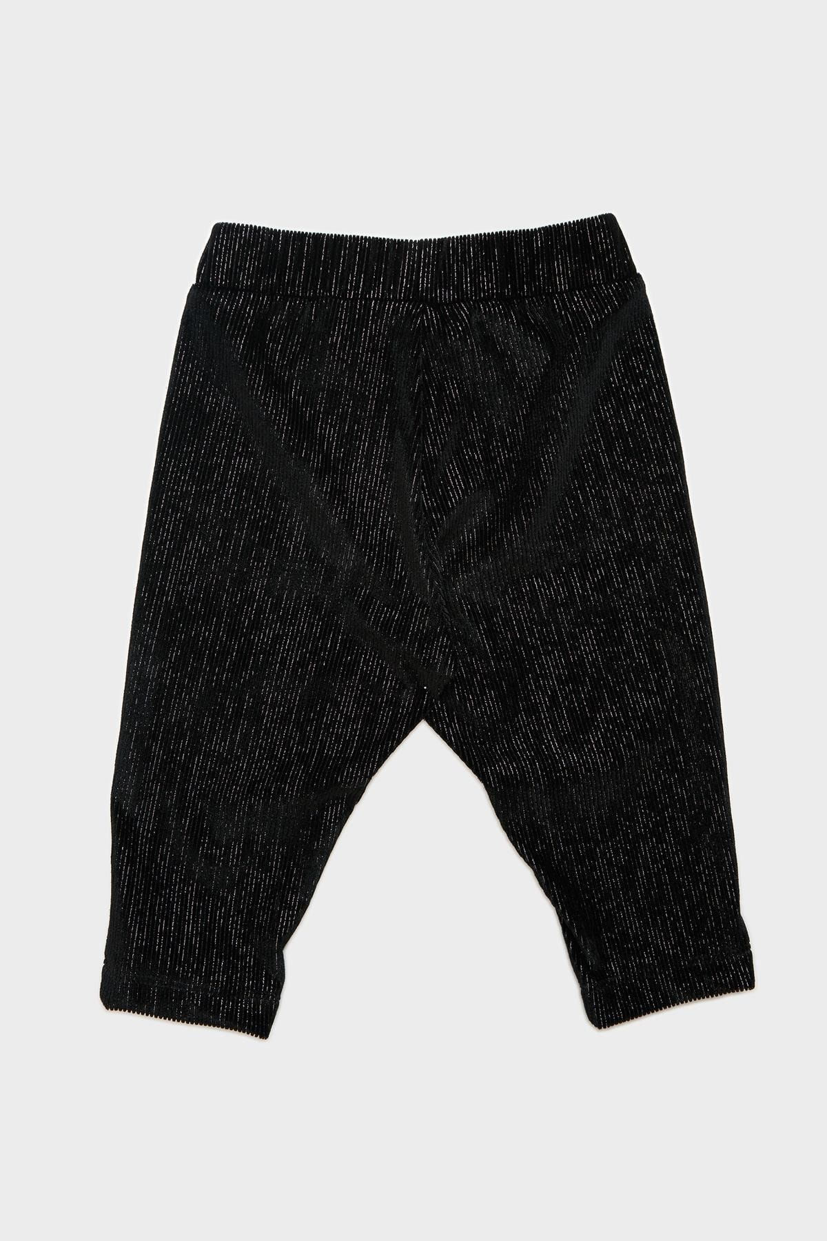 Baby girl black and white sweatpants best sale