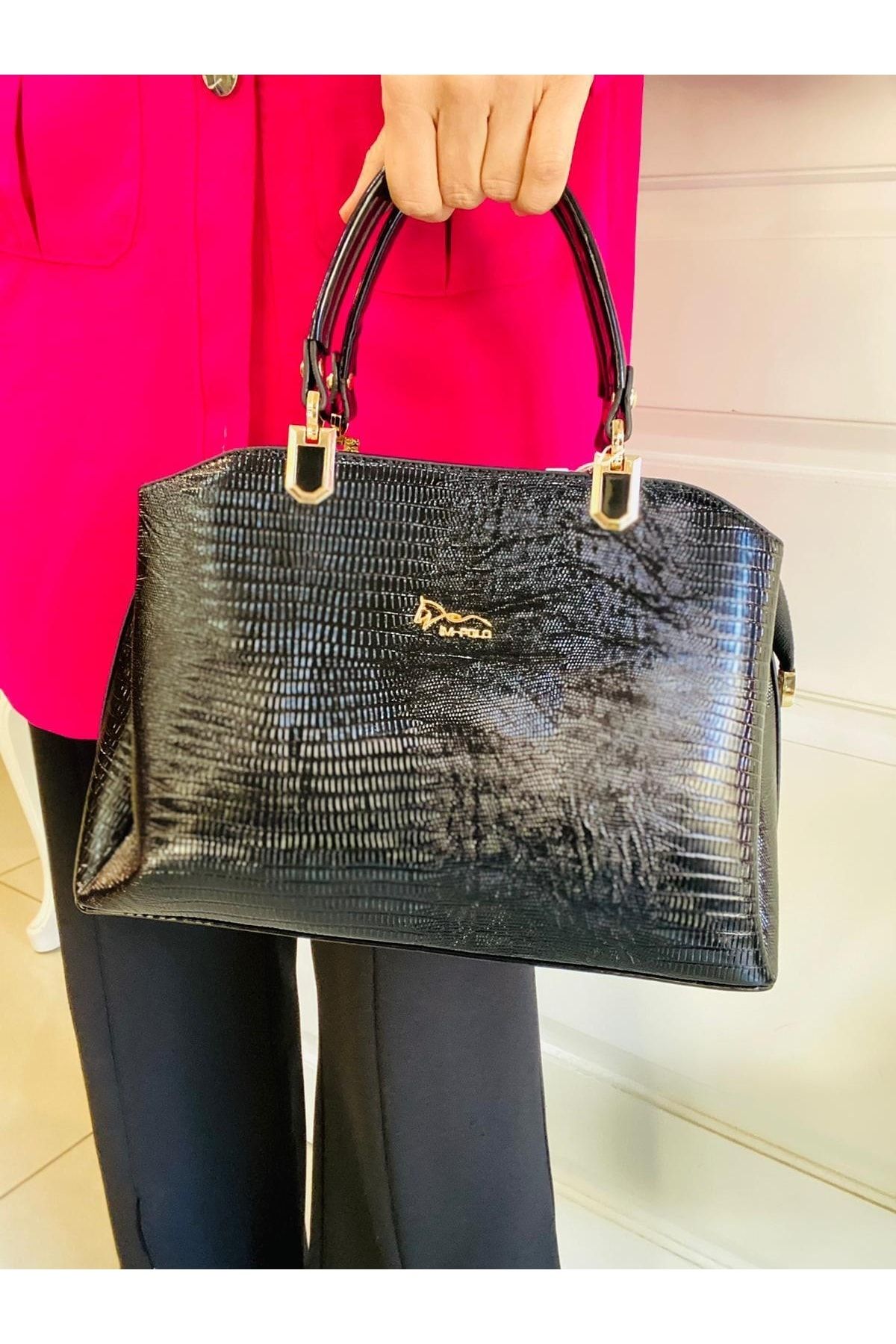 Black snakeskin hotsell shoulder bag