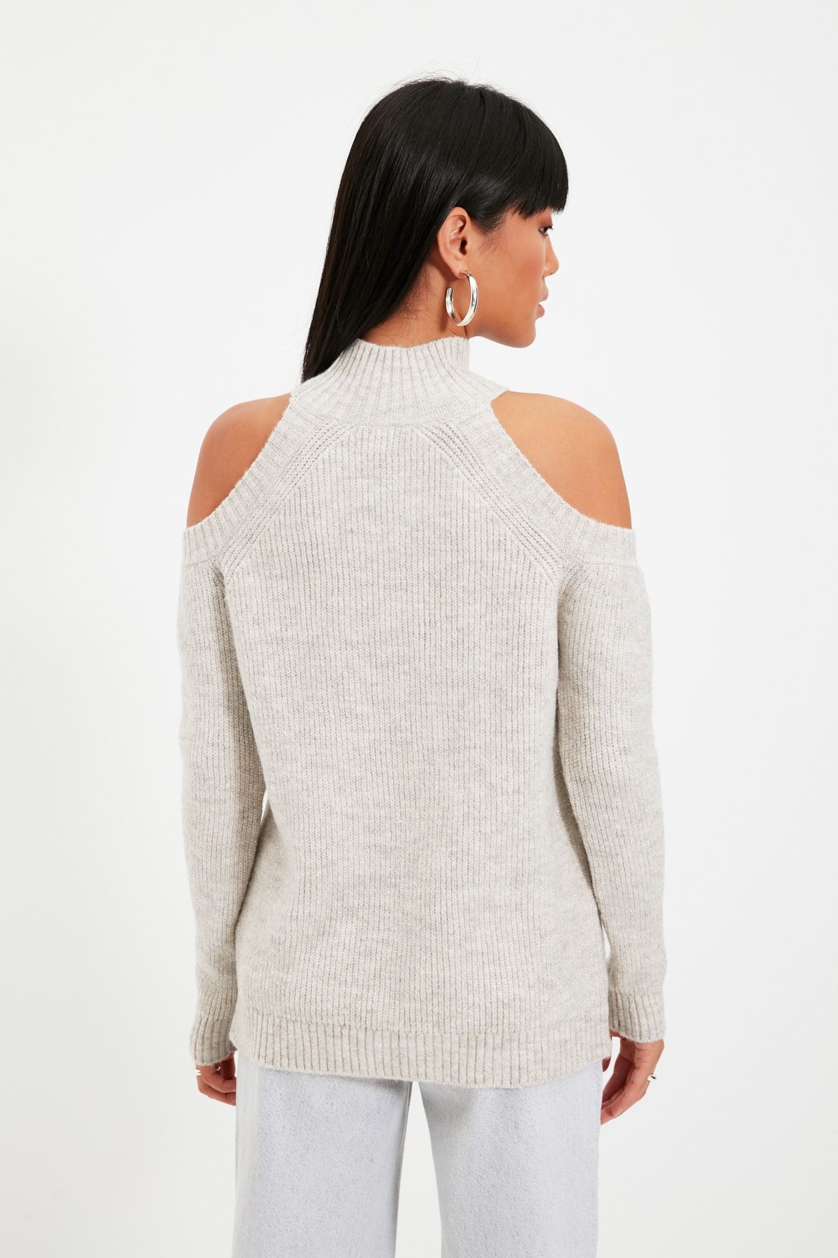 Trendyol Collection-Strickpullover mit Steindetails und Ausschnitten – TWOAW20XS0006 4
