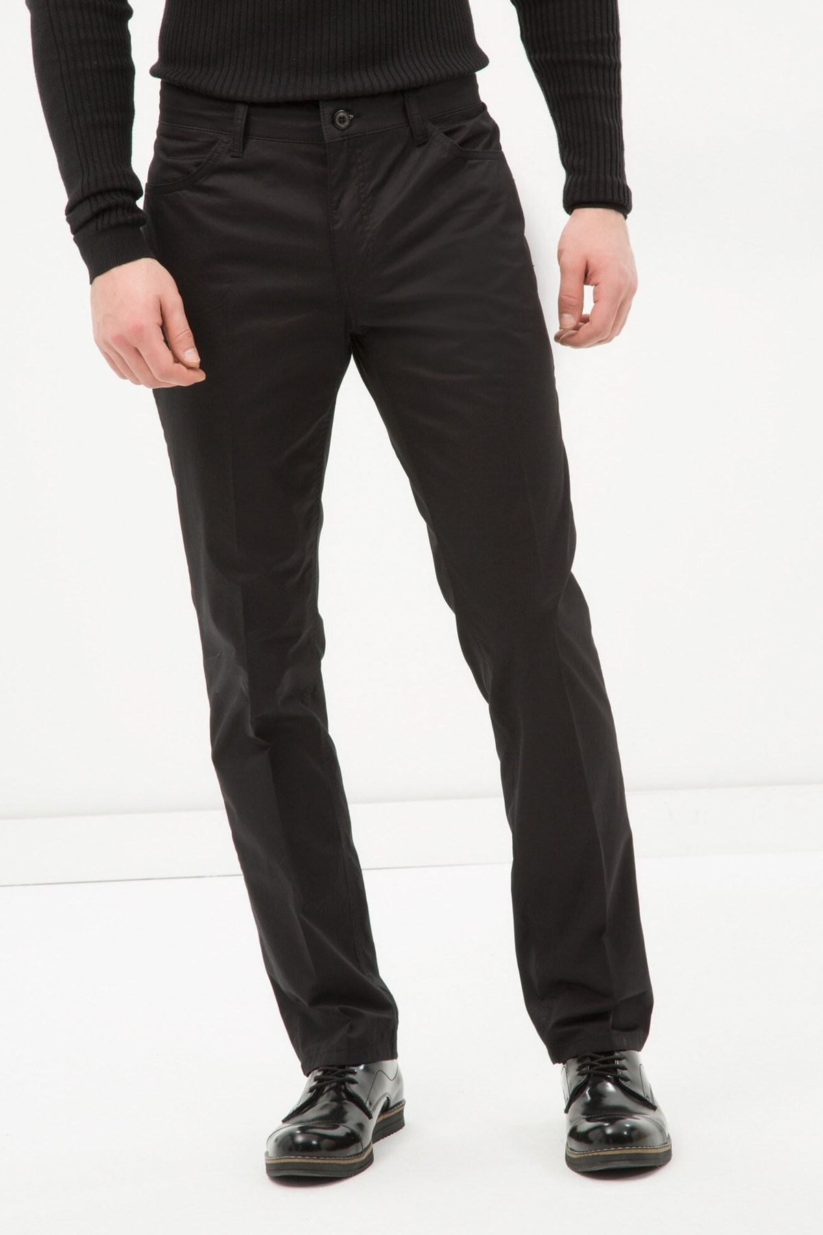 Koton-Men's Black Trousers 6KAM49720KW 2