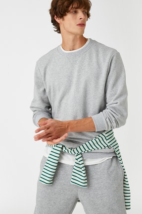 Koton Basic Sweatshirt Bisiklet Yaka