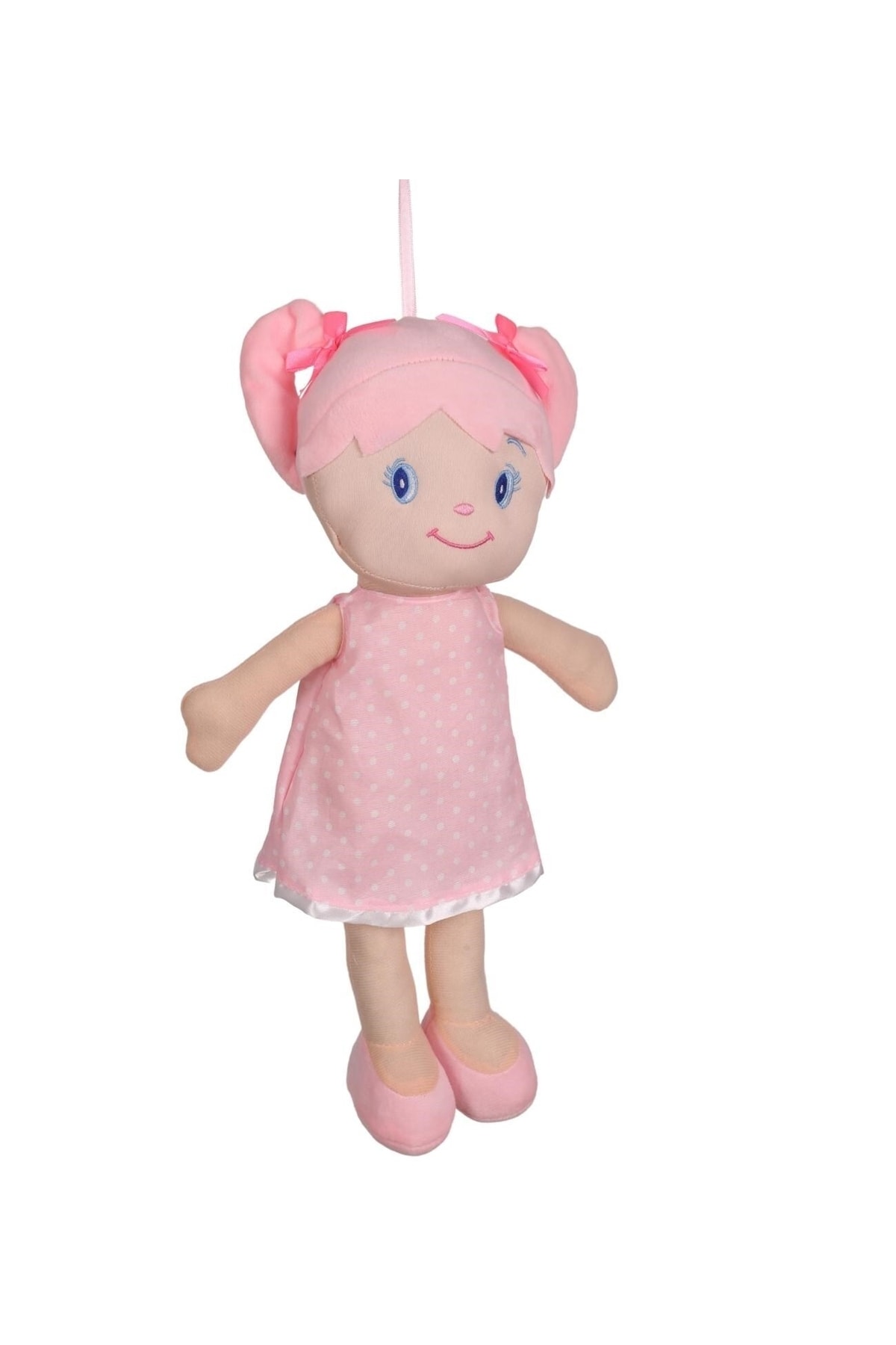 Oyuncak 40 Cm Pembe Elbiseli Bez Bebek