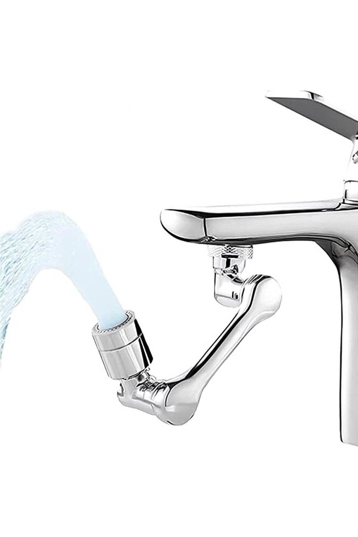 Hansel-Practical Chrome 1080 Degree Rotatable 2-Function Universal Aerator Faucet Spout Filter Faucet Head 3