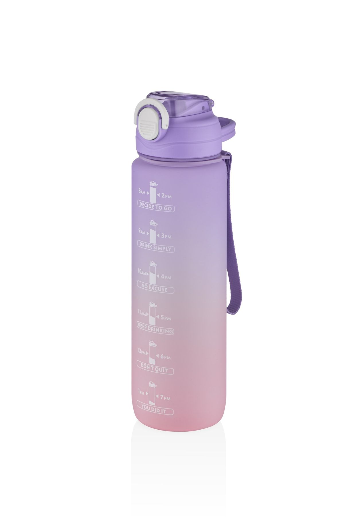 قمقمه ورزشی بنفش 1000 میل انگیزه Patara Pipette Sticker Gift Double Color 2219 Vagonlife