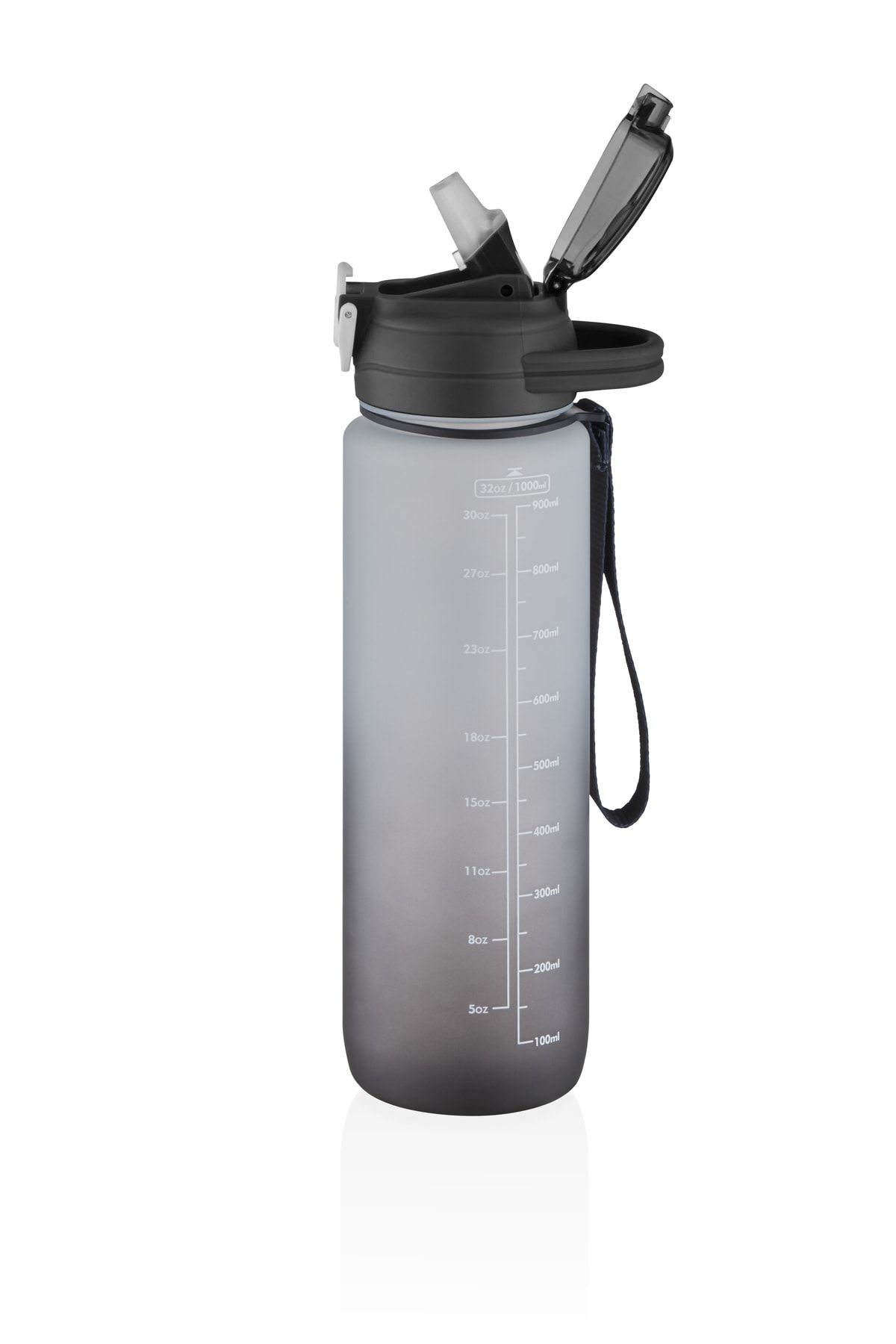قمقمه ورزشی مشکی 1000 میل انگیزه Patara Pipette Sticker Gift Double Color 2219 Vagonlife