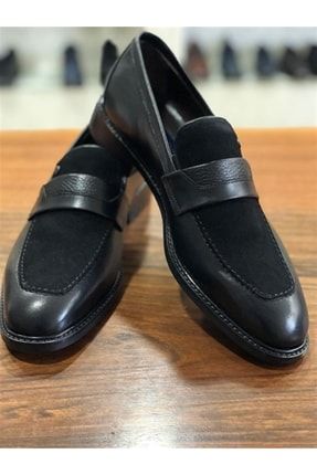 Roma Stil Hakiki Geyik Derisi Handmade Erkek Loafer Ayakkabı GRD-3460-24