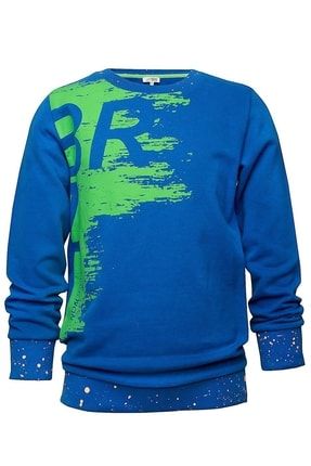 Neon Baskılı Erkek Çocuk Sweatshirt T-2021-06-48