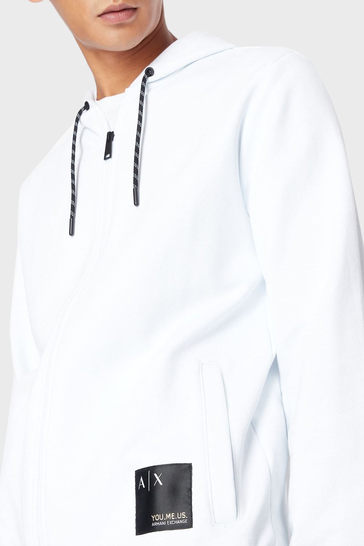 Armani exchange sales reflective hoodie