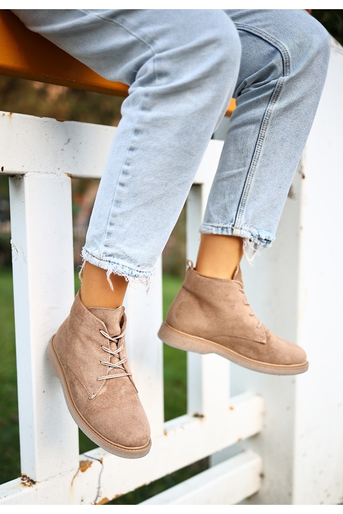 Kean Vizon Süet Bağcıklı Kadın Bot