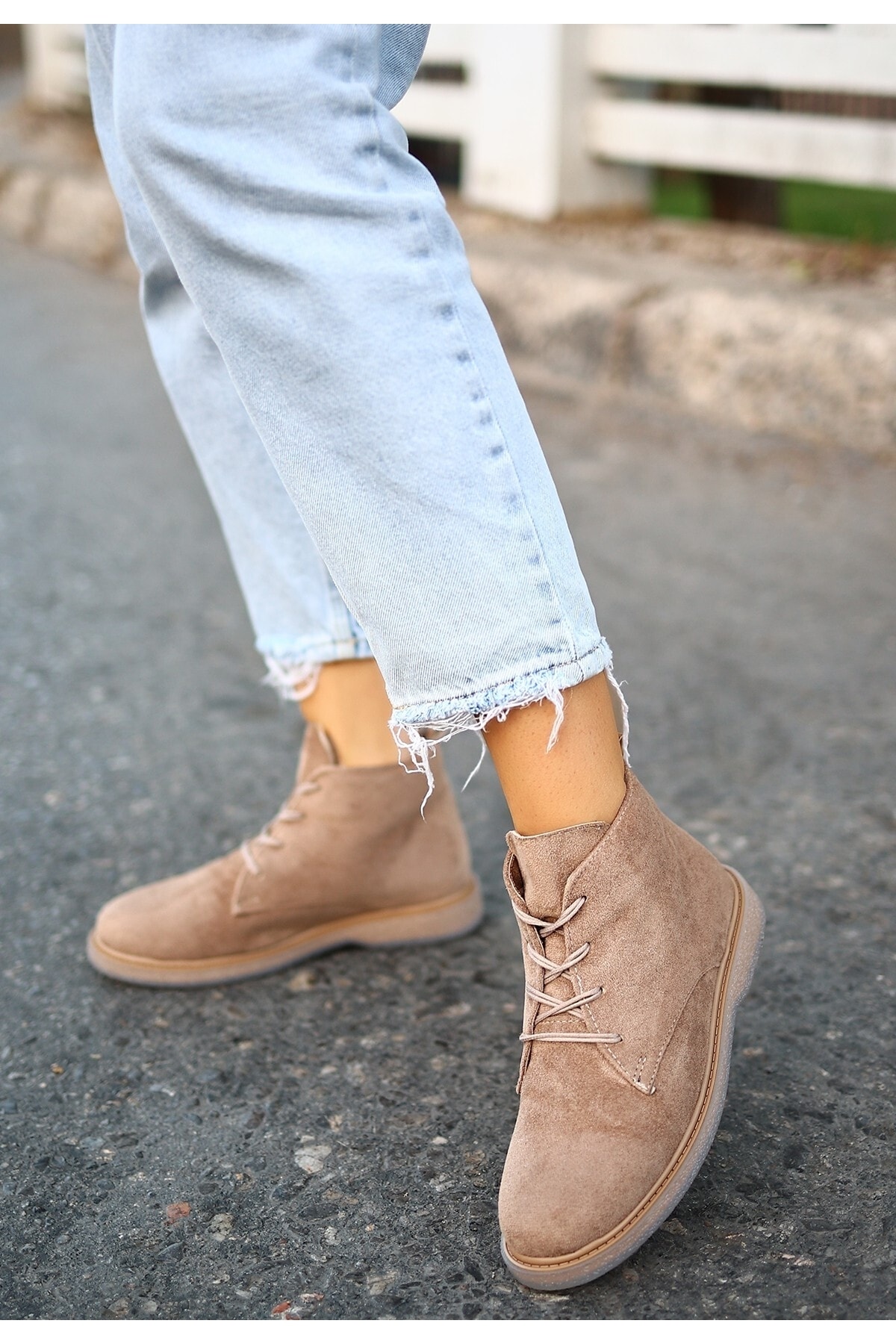 Kean Vizon Süet Bağcıklı Kadın Bot