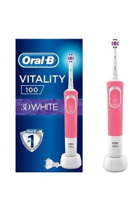 D100 Şarj Edilebilir Diş Fırçası 3 Boyutlu Beyazlık Pembe 4210201266853