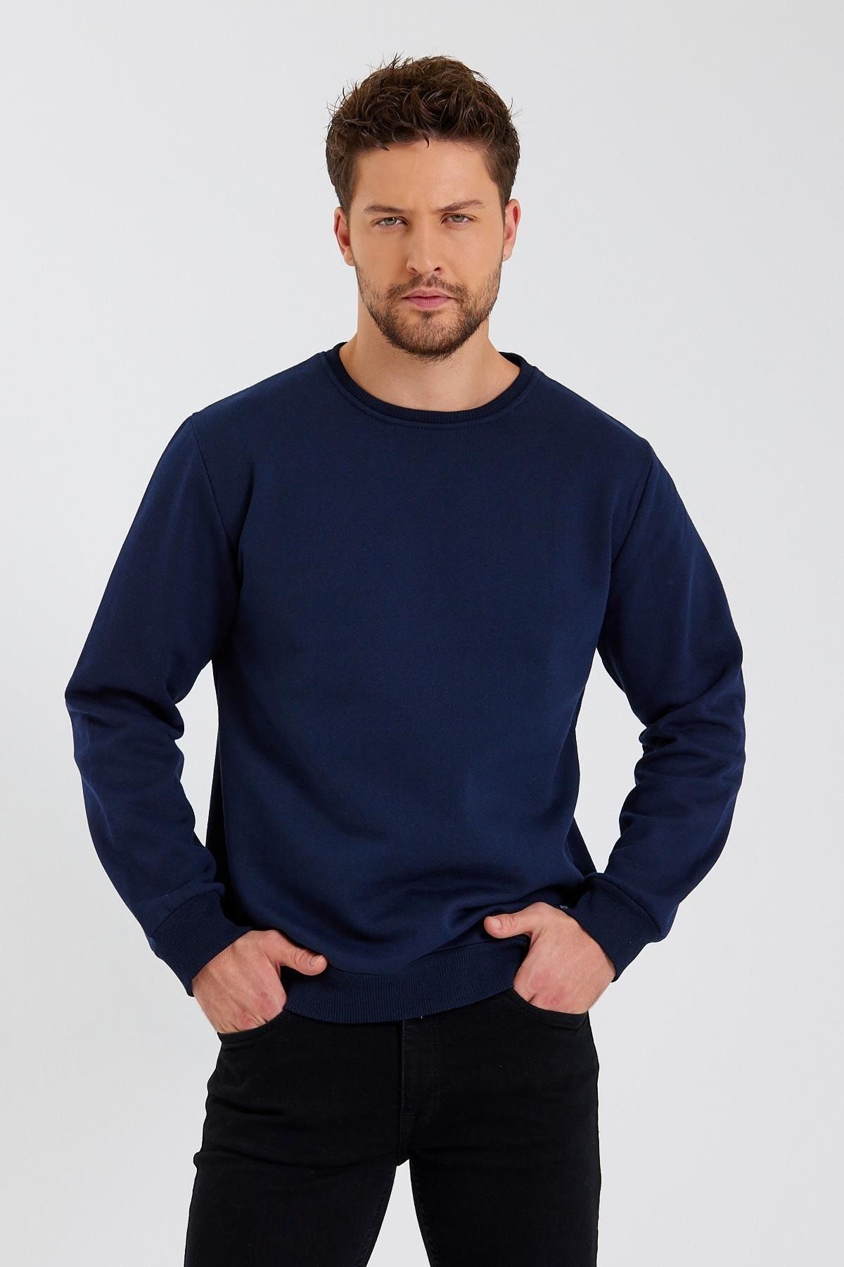 Dark shop navy sweatshirt