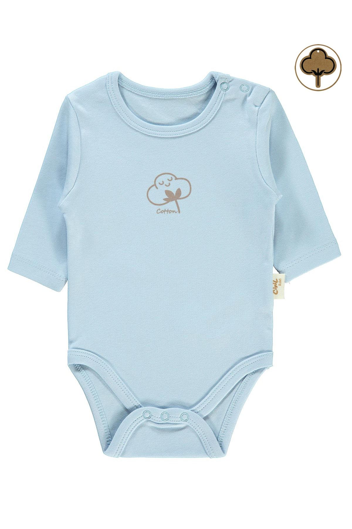 Civil Baby Baby Organic Snap Badi 0–18 месяцев, синий 14330R020SS1