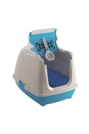 Flip Cat Kapalı Kedi Tuvaleti Mavi 50 cm 242-C230-0308