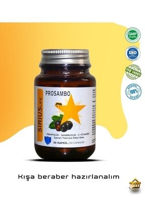Prosambo Sambucus Propolis C Vitamini 30 Kapsül 0002