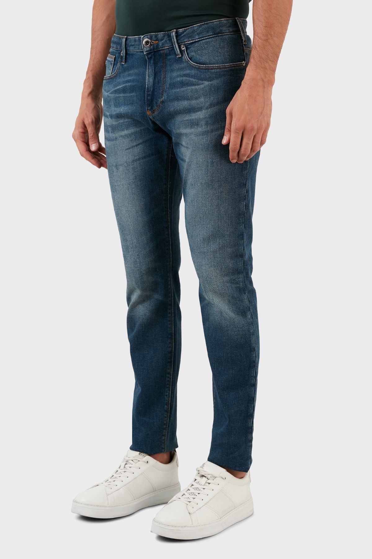 Armani jeans mens 2025 slim fit jeans blue