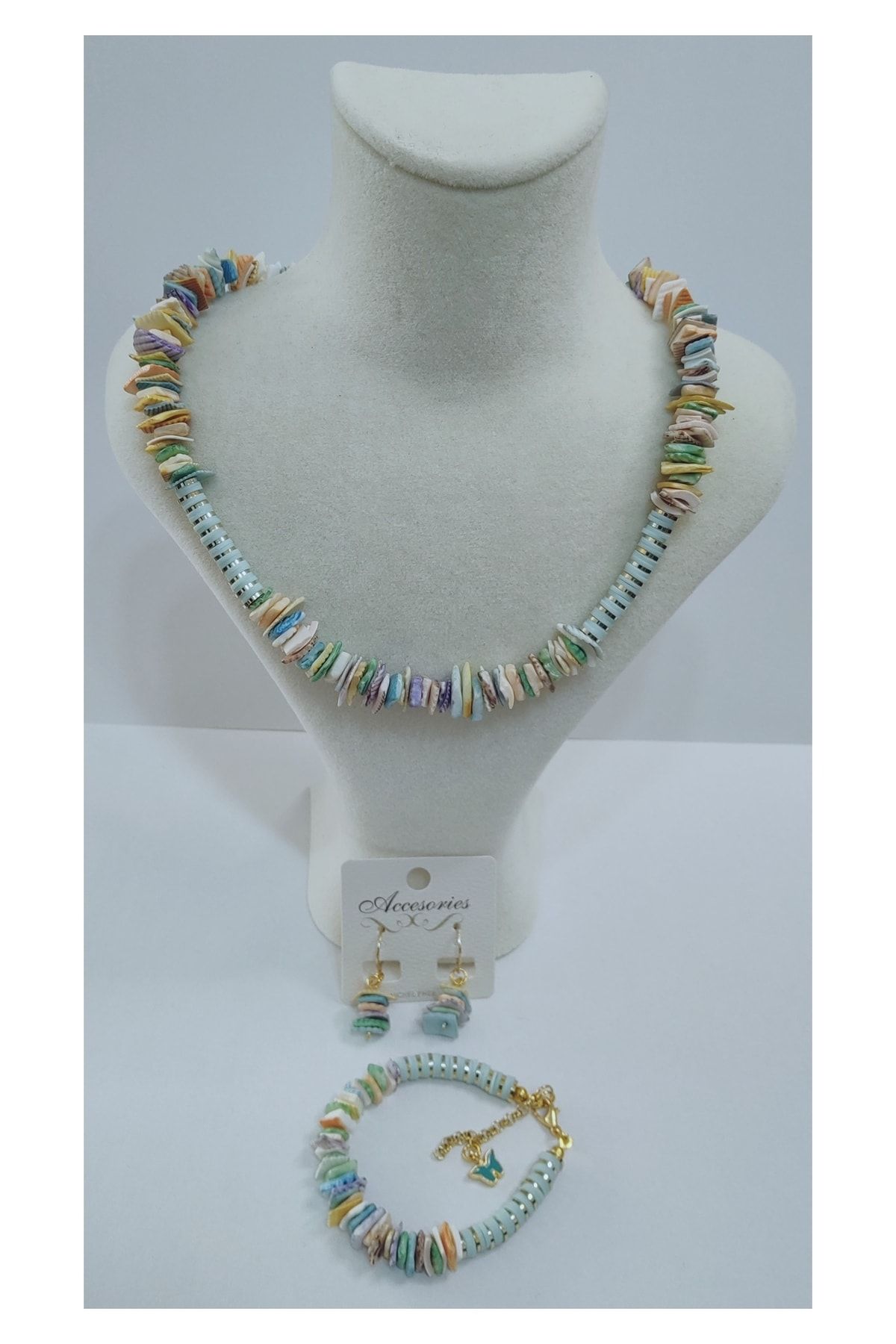 Denis Bujiteri Jewelry Set Green Loungewear