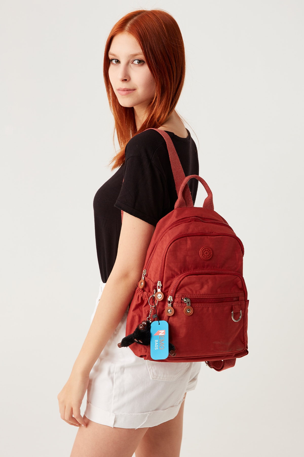 کوله پشتی زنانه قهوه ای NEMO BAGS | NEMOBAGS252 اورجینال - تصویر 2