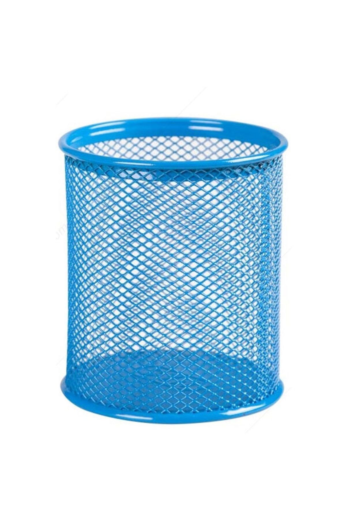 Mas-Perforated Cylinder Pen Holder Blue 500 / 1