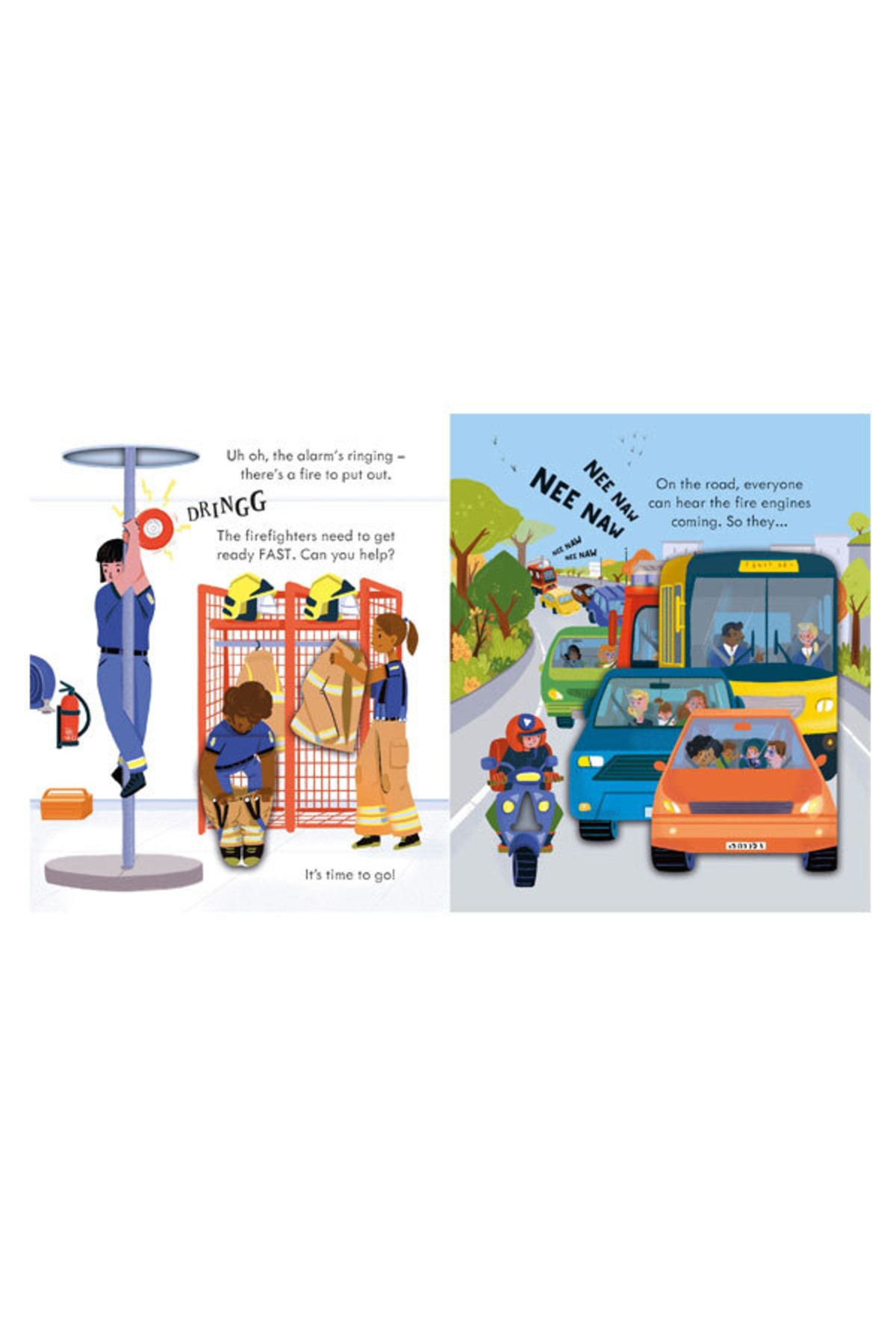 Usborne Peep Inside How A Fire Engine Works Usborne Fiyatı, Yorumları ...
