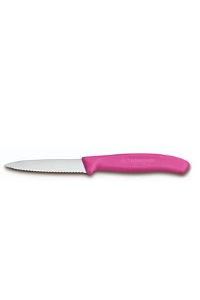 Swissclassic 8cm Soyma Bıçağı Pembe 6.7636.l115 Victorinox Soyma Bıçağı 8 tırtık