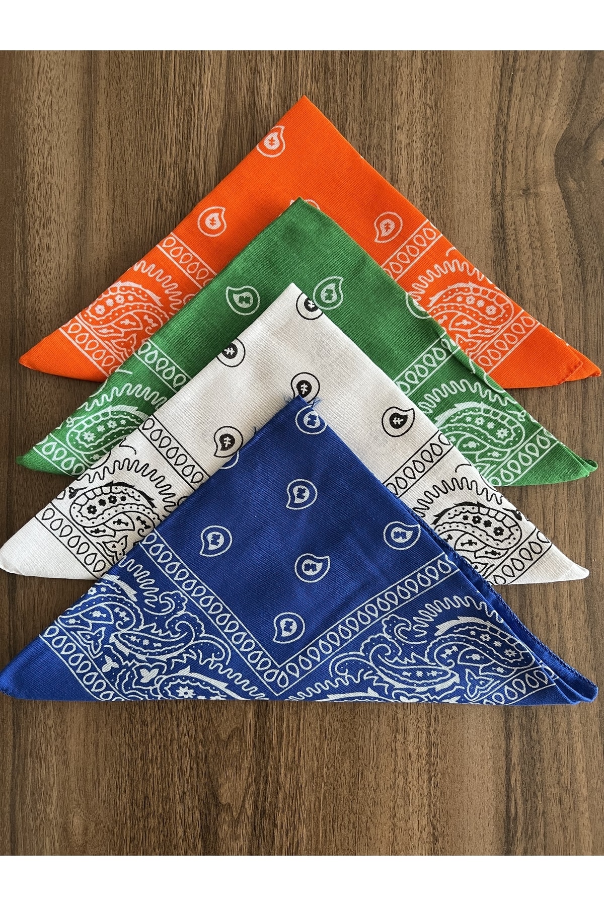 Etnik Desen Bandana Seti 4’lü