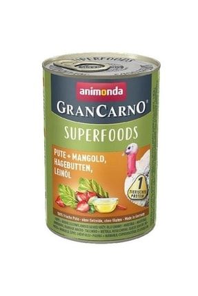 Gran Carno Superfoods Hindi Pazı Ve Kuşburnu Yetişkin Köpek Konservesi 400 Gr TYC00320931243