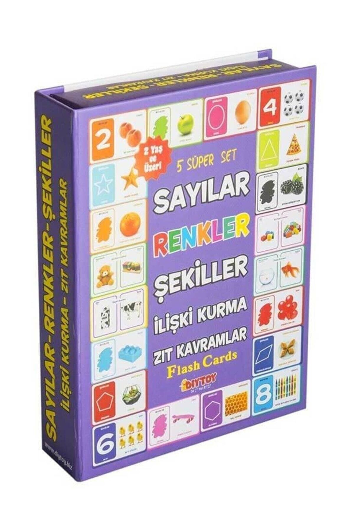 Çocuklar Için Zeka Kartları Zeka Kartları Seti 5 Süper Set Birarada 2+ Yaş