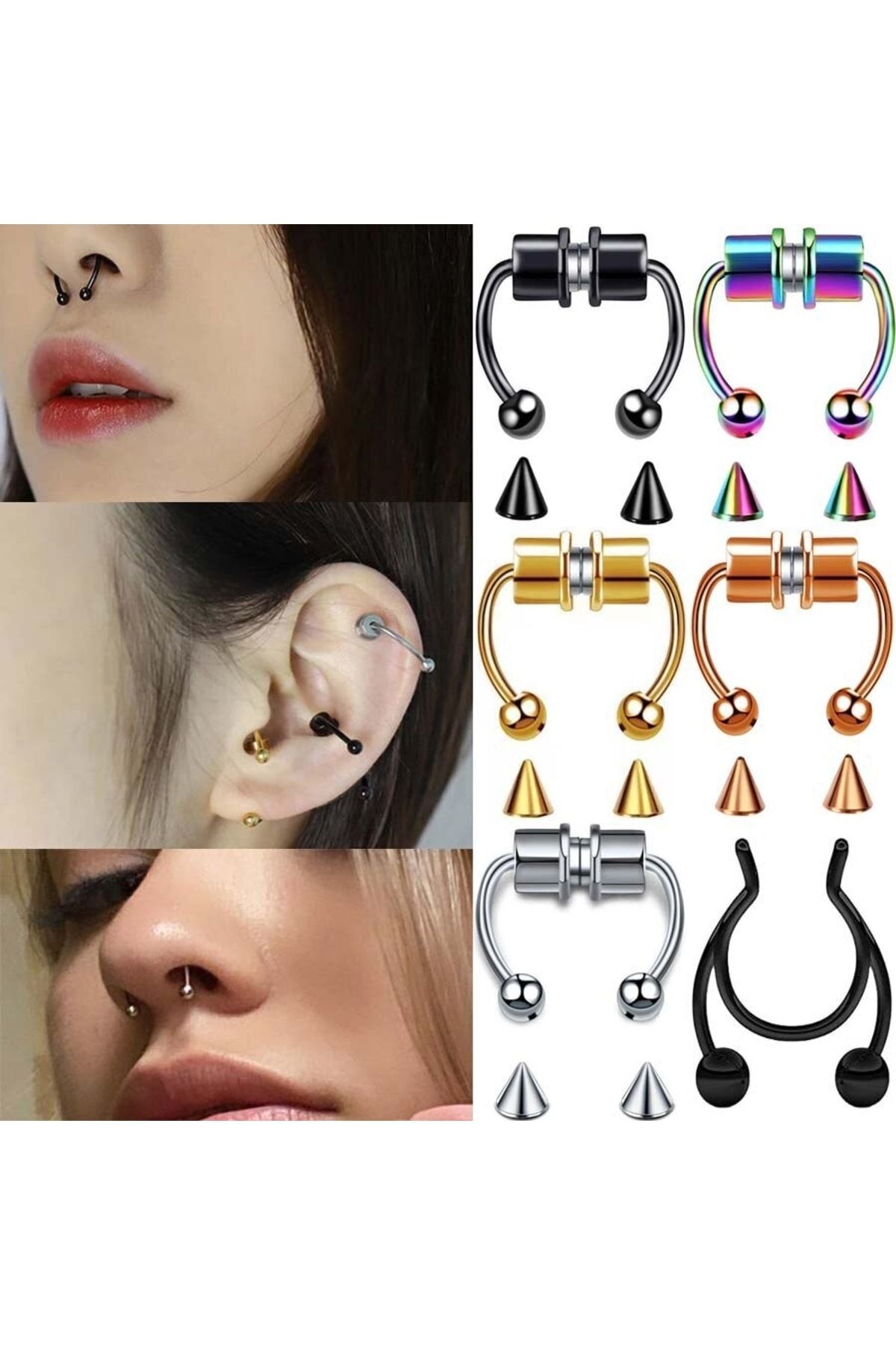 Fake piercing septum hot sale