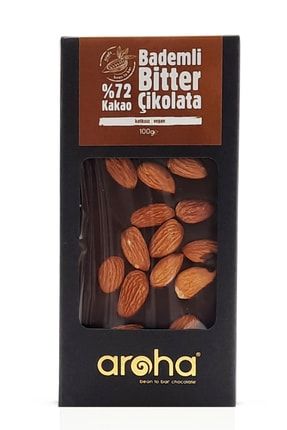 Bademli Bitter Çikolata-%72 Kakao (100 Gr) VGNBKL172