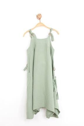 Kız Çocuk Yeşil Askılı Tunus Elbise mnvs74011