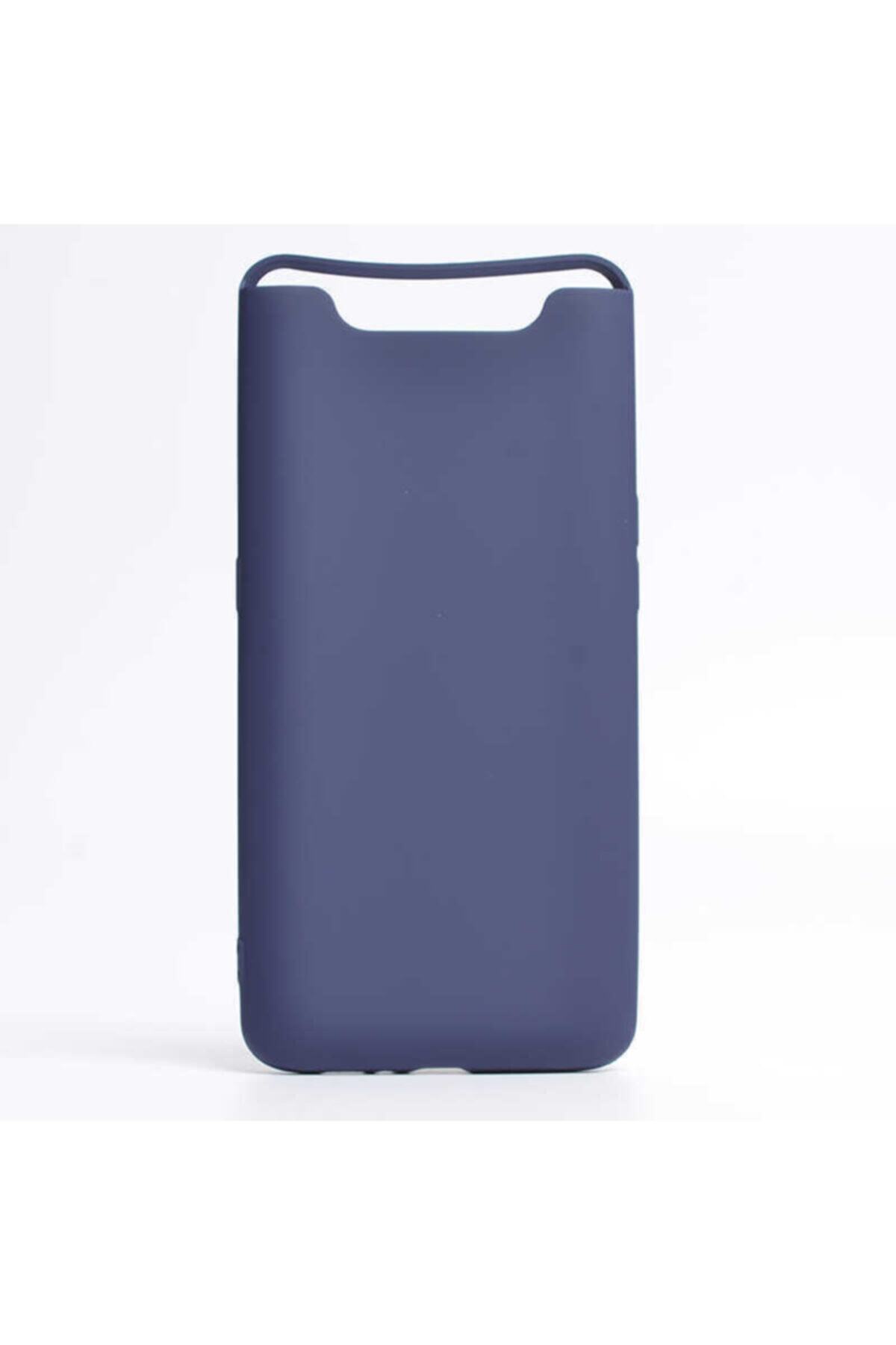 Samsung A80 Compatible (soft Design) Soft Silicone Case Navy Blue