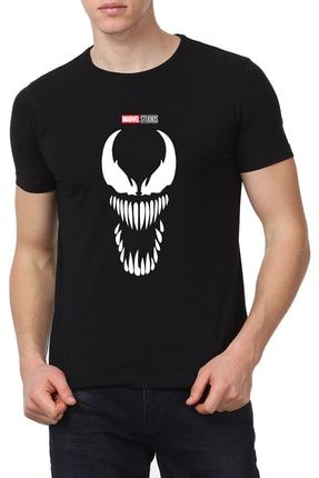 Unisex Siyah Marvel Venom T-shirt venom_001