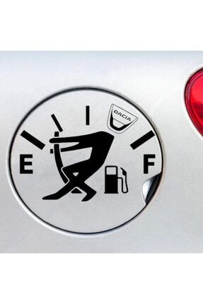 Dacia Yakıt Benzin Deposu Kapağı Sticker Çıkartma ASDFGHJKL3335