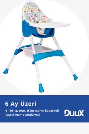 2072 Mama Sandalyesi Mavi DUX-2072-MV