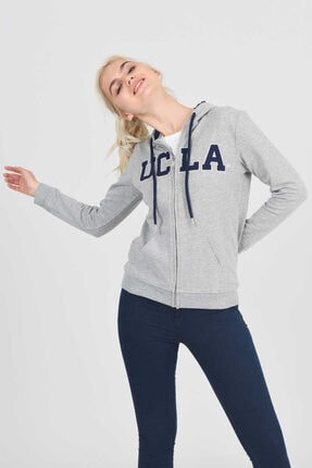Ucla Cambria Lacivert Kapusonlu Kadin Sweatshirt Trendyol
