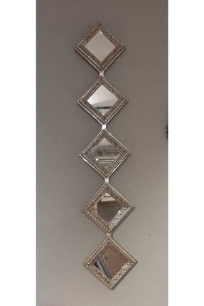 Pcs Zen Baklava Dilimli Gümüş Ayna Dekoratif Duvar Obje PCS-855 ZEN GÜMÜŞ