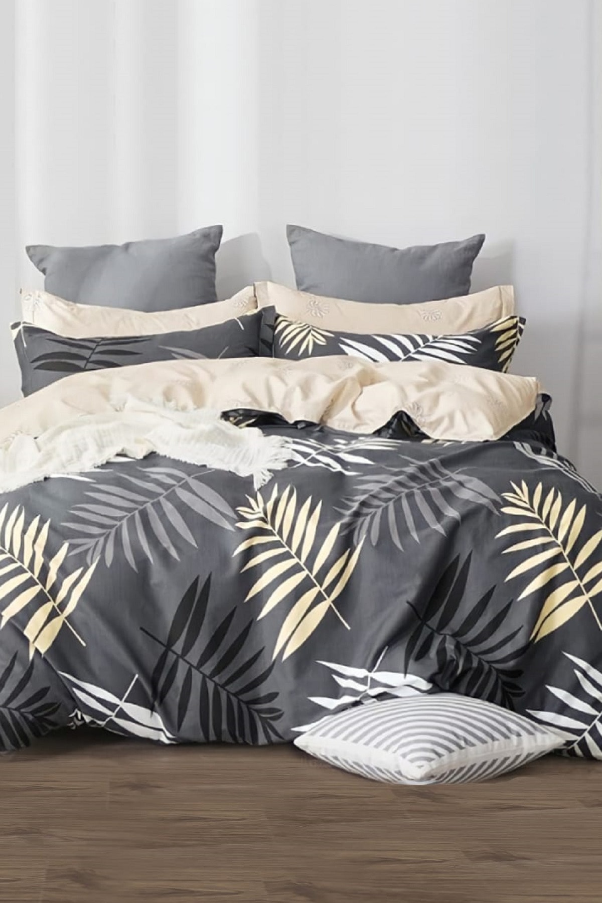 Always Ranforce Çift Kişilik Nevresim Takımı Leaf