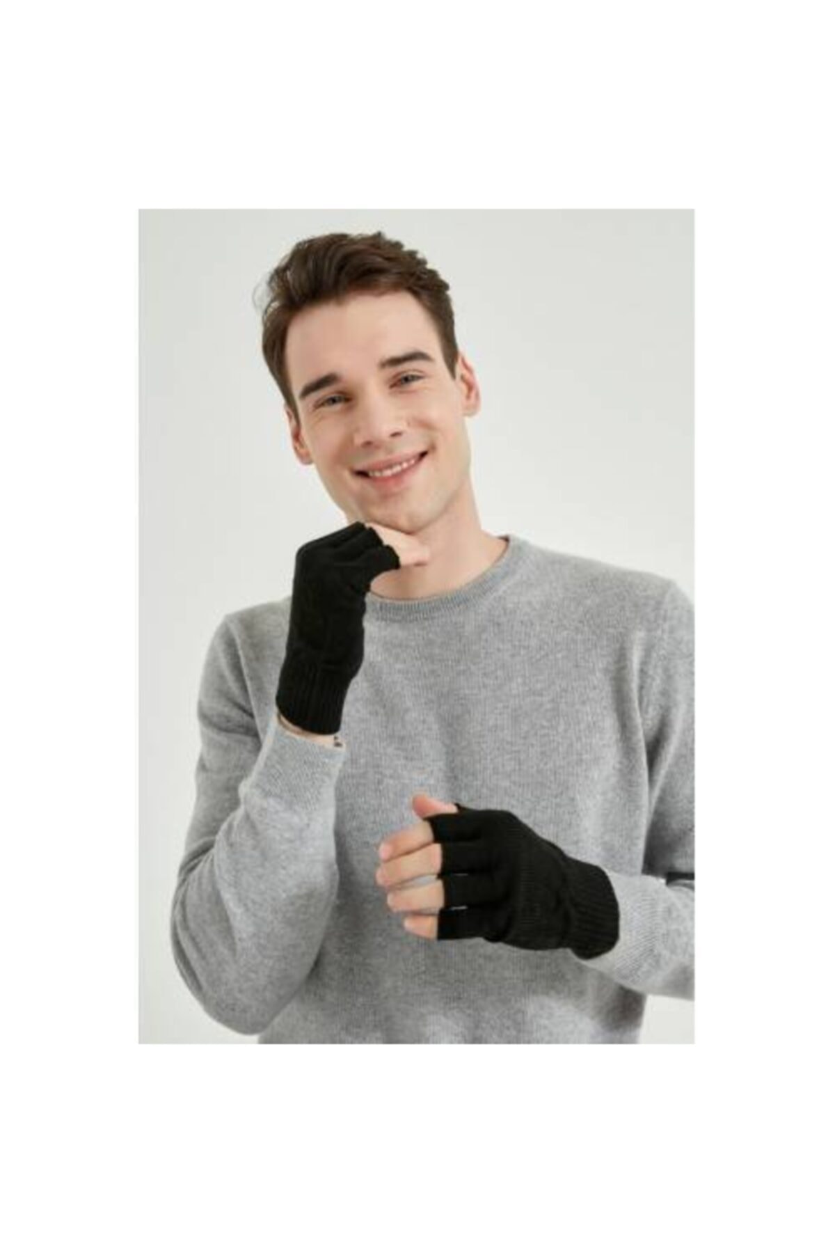 Genel Markalar Parmaksız Kesik Yarım Parmak Eldiven (unisex) Siyah