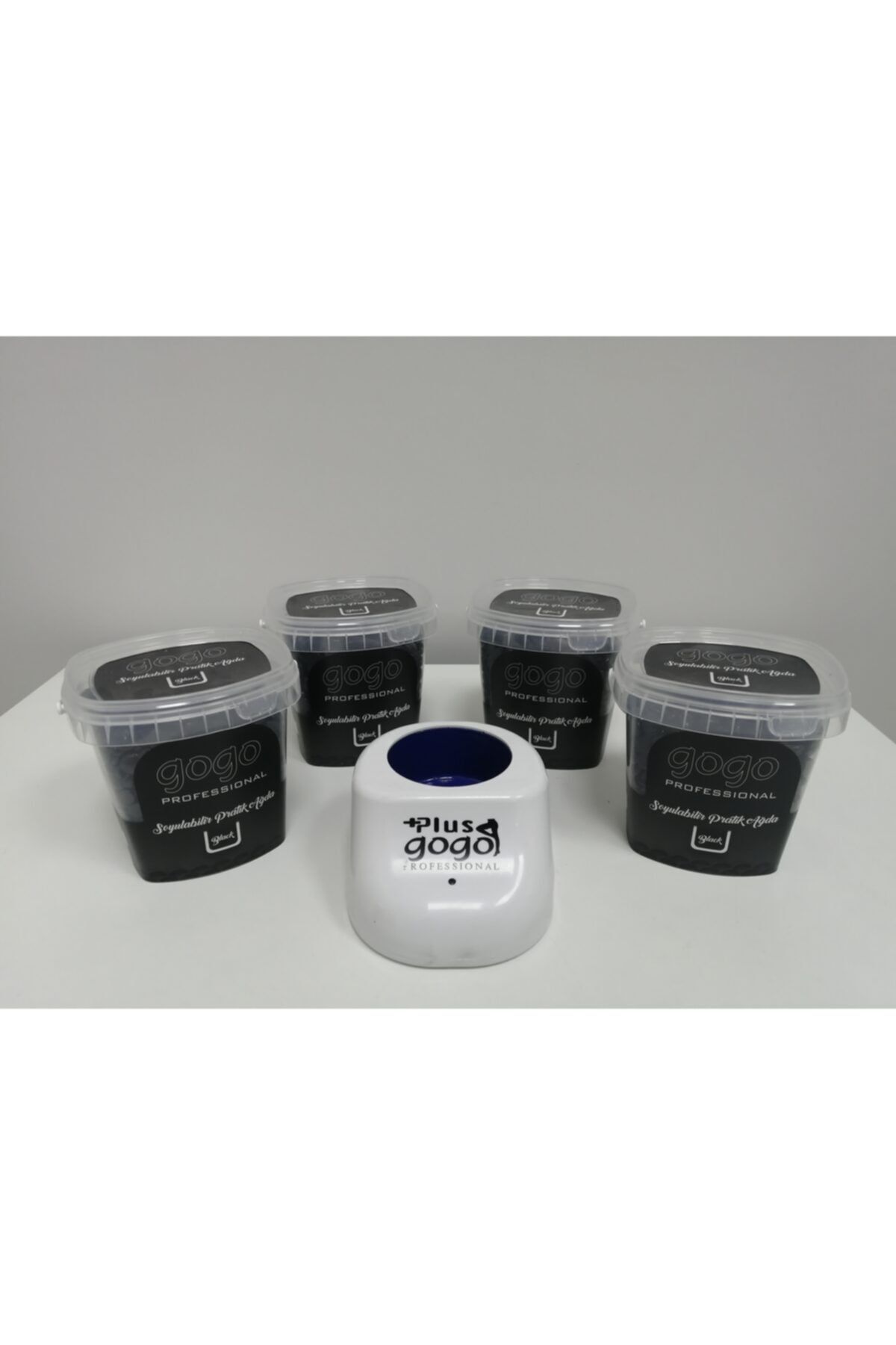 Gogo Professional Boncuk Ağda 250 Gr Black 4 Adet Mini Isıtıcı