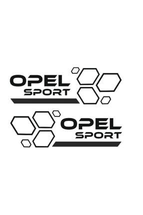 Opel Sport Sticker, 2 Adet, Siyah S130