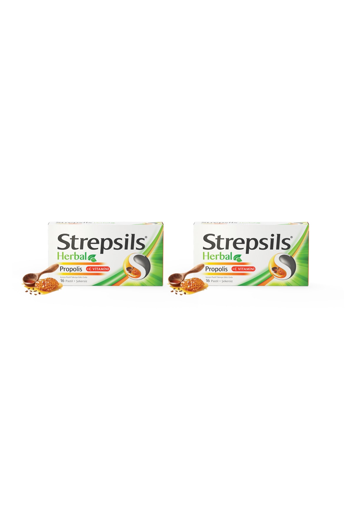Genel Markalar Strepsils Herbal Propolis Aromalı 16 Pastil 2 Adet