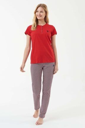 Kadın Kırmızı Pijama Takımı 16542