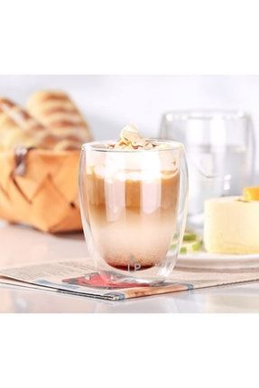 Çift Camlı Latte Kahve & Çay Bardağı 350 ml dop7692373igo