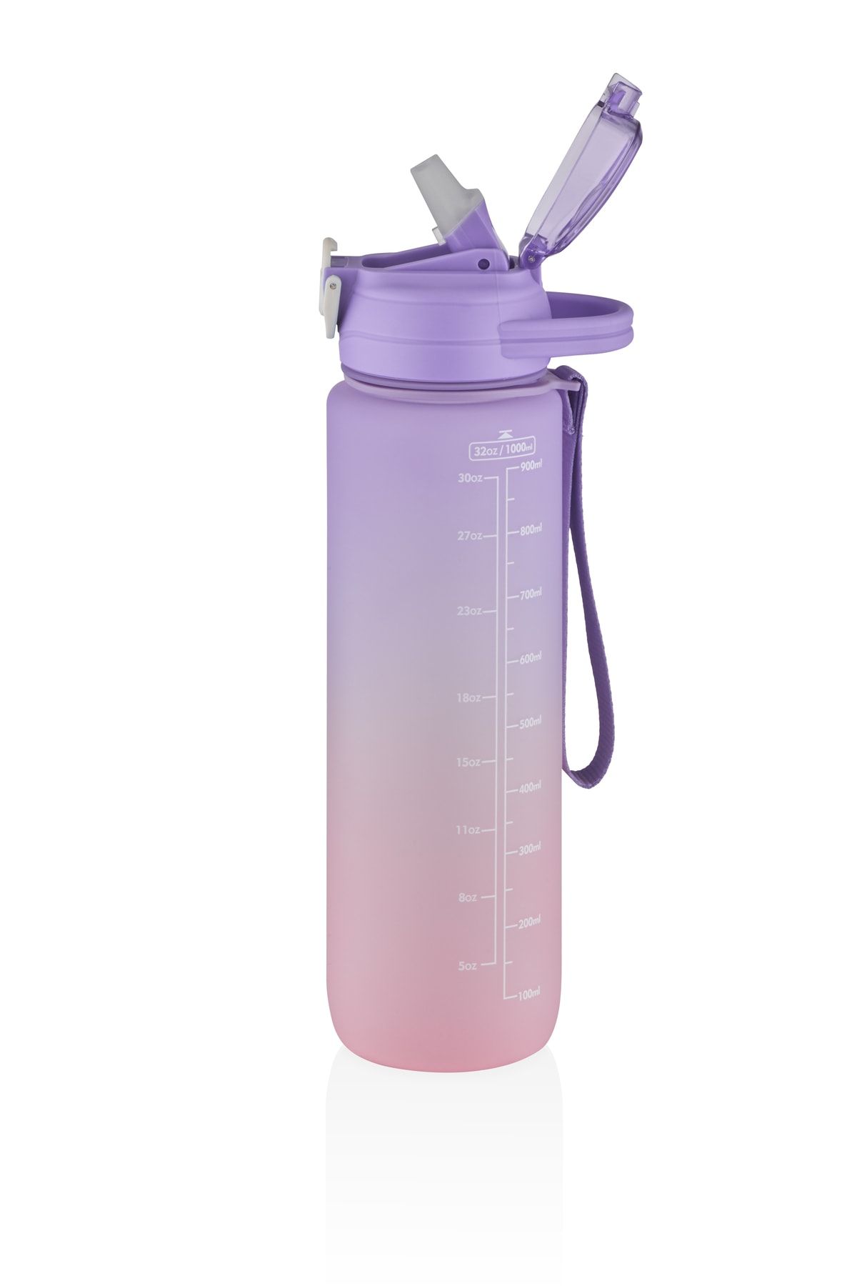 قمقمه ورزشی بنفش 1000 میل انگیزه Patara Pipette Sticker Gift Double Color 2219 Vagonlife