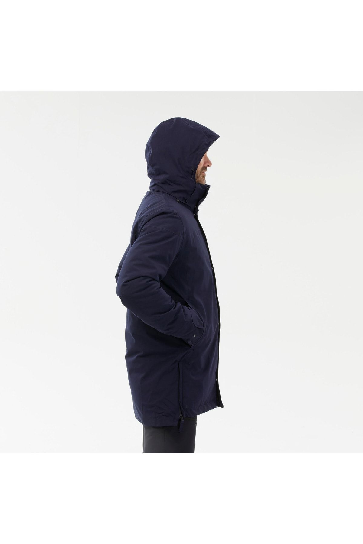Decathlon کاپشن سرمه ای مردانه Quechua Sh100 X-warm اورجینال
