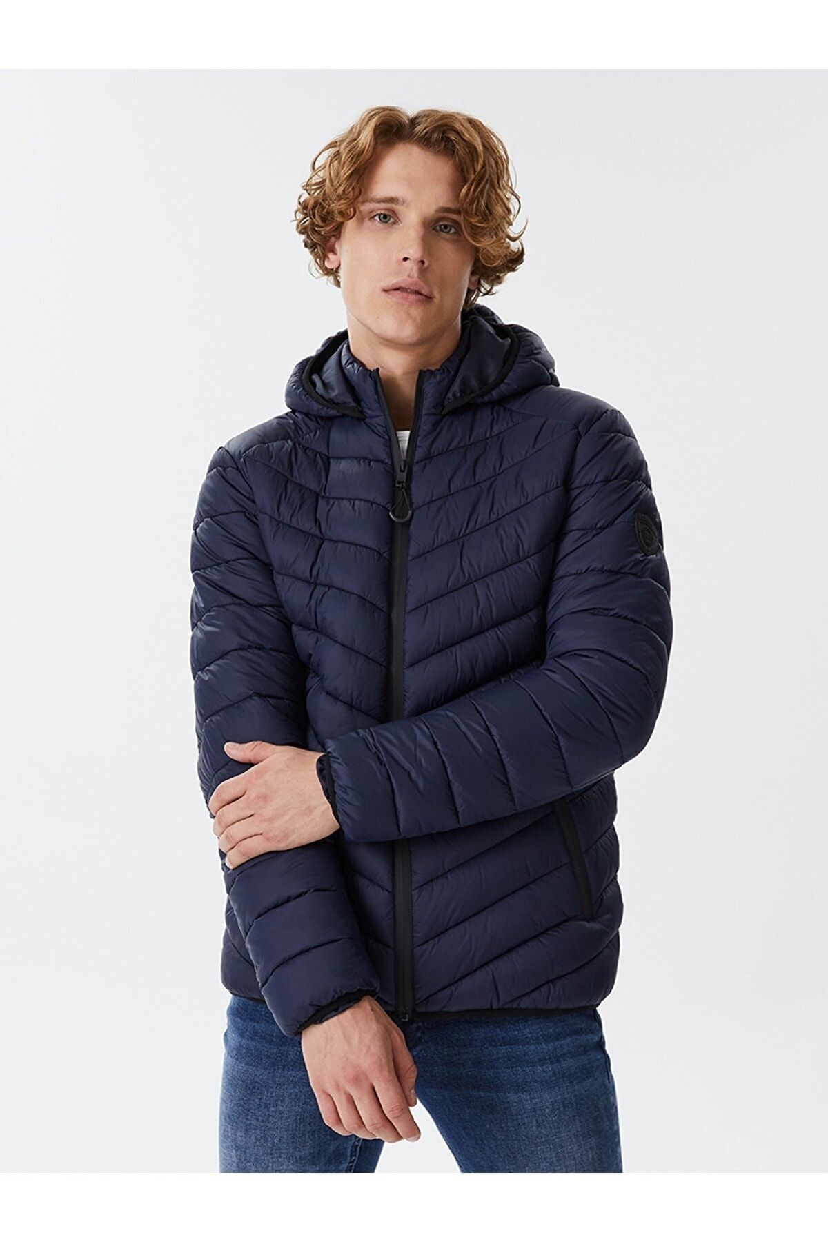 Dark blue deals winter jacket