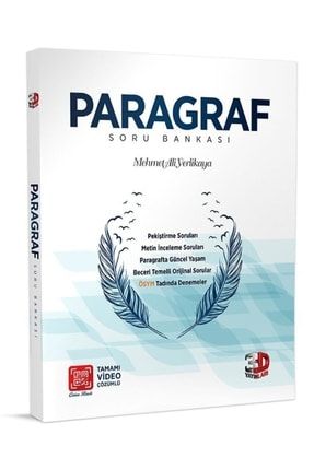 Çözüm 3d Paragraf Soru Bankası 9786051944401E